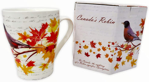 Canada Robin Bird Coffee Mug Gift | Tea Cup- Unique Coffee Mug | Ceramic Coffee Tea Mug | Glossy Ceramic Coffee Mug | Travel Mug Souvenir Gift Pack |